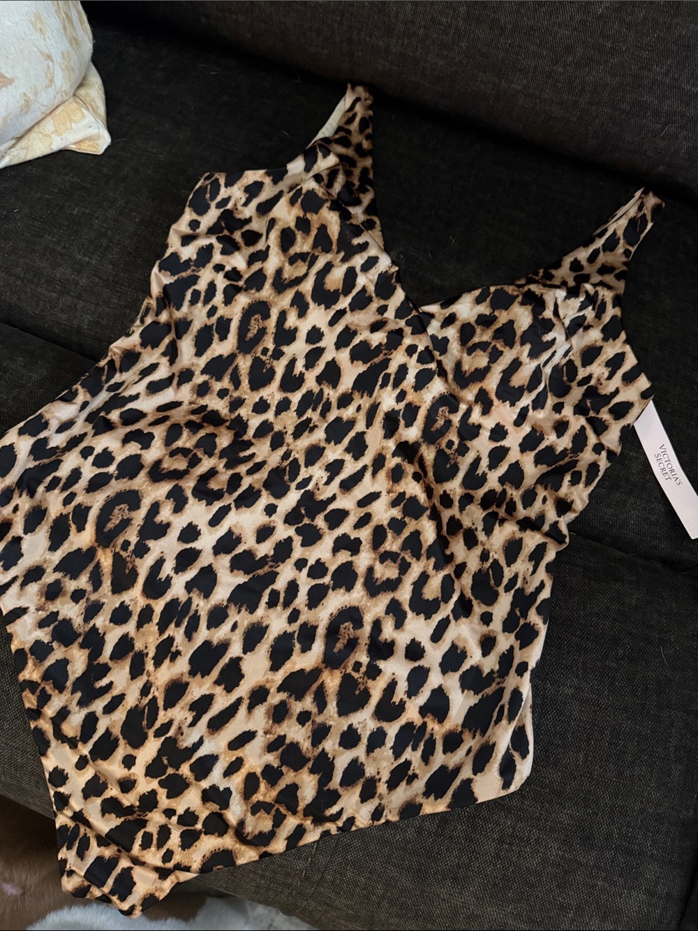 Victoria's Secret Leopard Print silky body suit